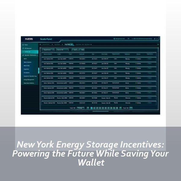 New York Energy Storage Incentives: Powering the Future While Saving Your Wallet